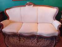 Piękna rzeżbiona kanapa Ludwik XVI