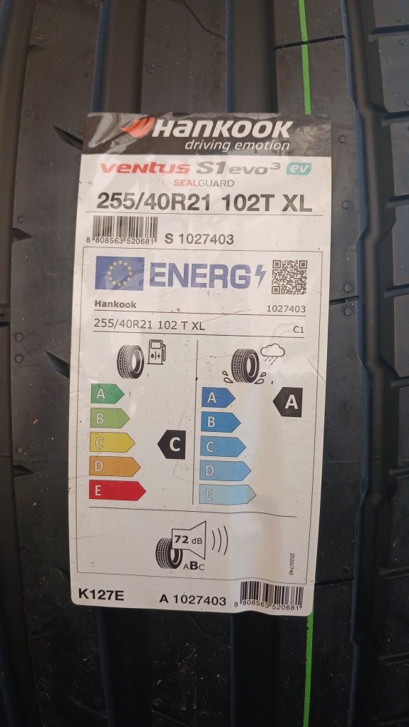 255 40 21 Hankook Ventus S1 Evo3 EV