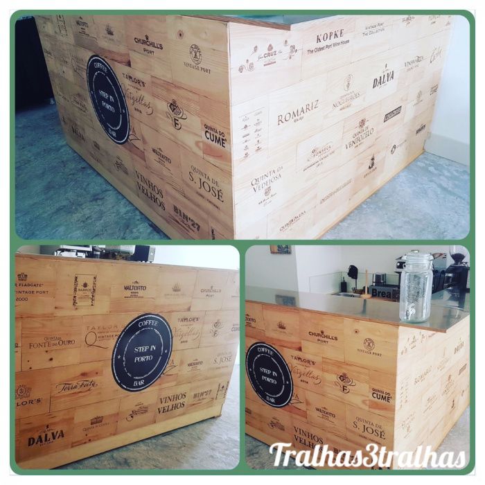 Placas/caixas de madeira com marcas vintage em madeira!