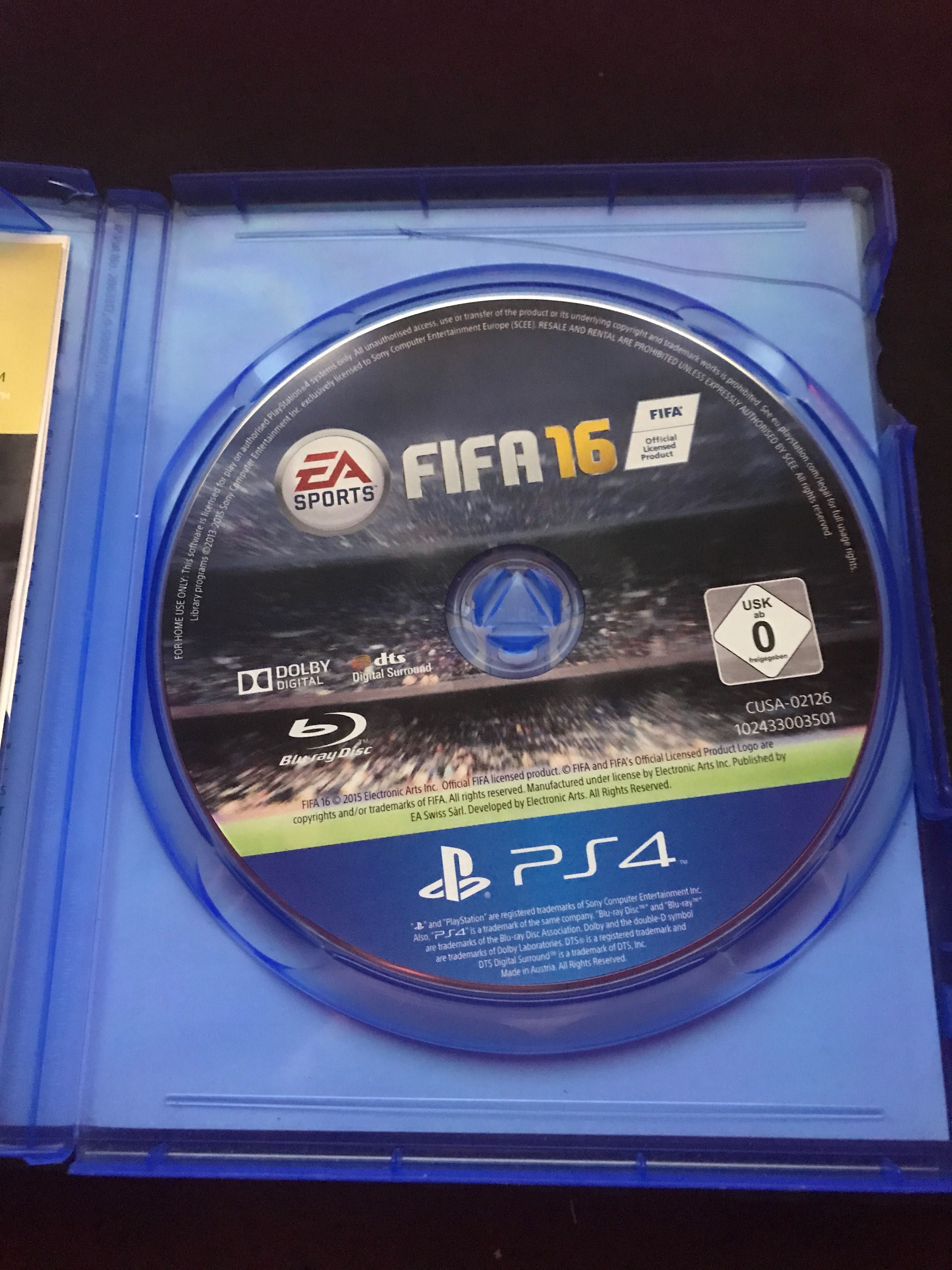 Fifa 16 (PS4, com caixa um pouco danificada)