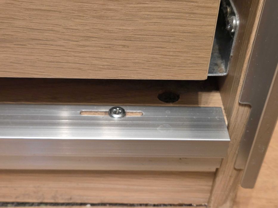 Drzwi przesuwne ikea pax 150x236 AULI lustro lustrzane dąb