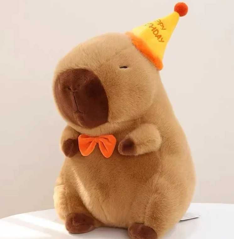 М'яка іграшка Капібарав з капелюхом. 25 см  Kapibala. Capybara.