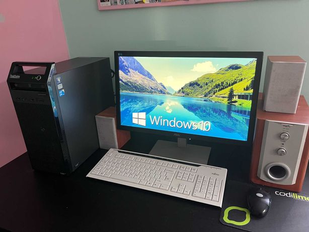 Komputer stacjonarny Lenovo A85 7543 A1G i3 8GB WiFi Monitor 21,5" SSD