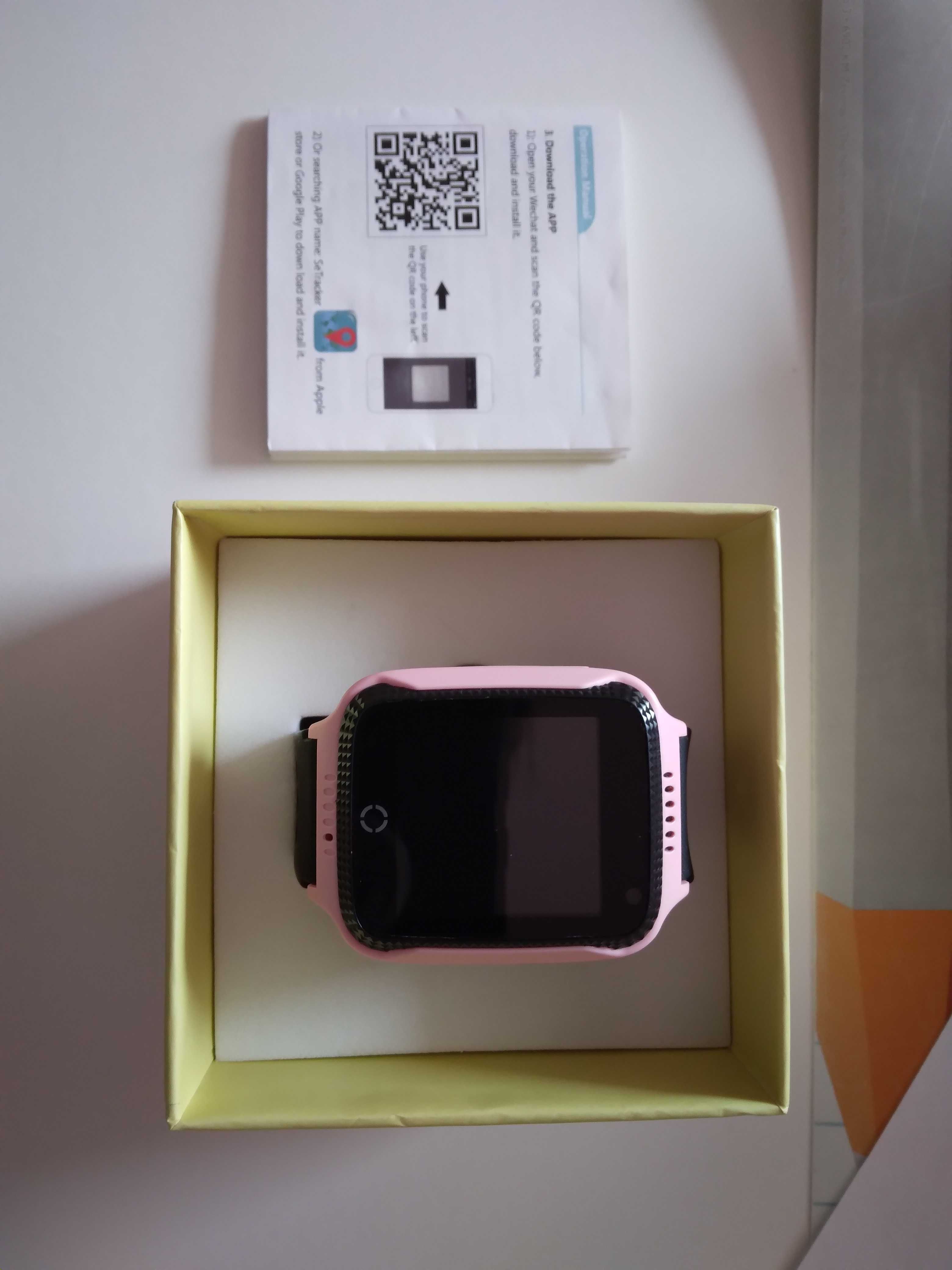 Smartwatch dziecięcy zegarek dla dziecka g900a różowy GPS aparat  nowy