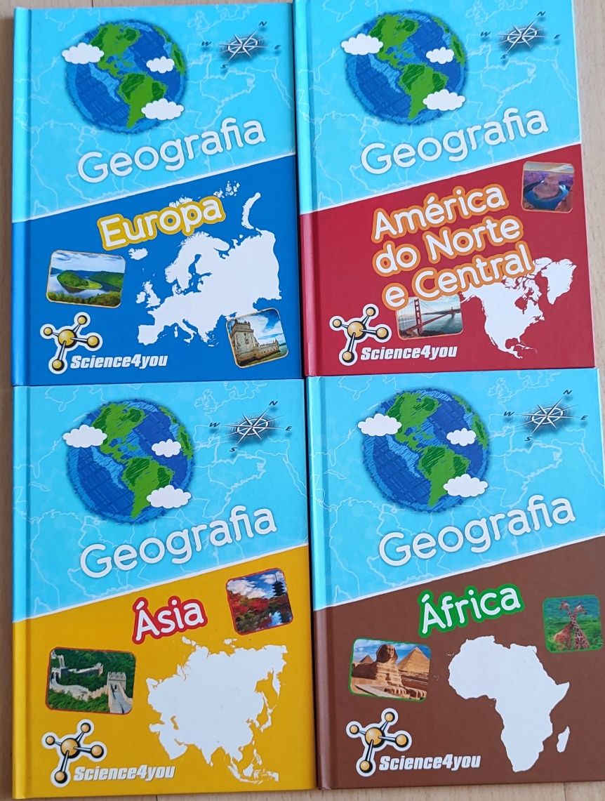 4 Livros da coleção "Geografia" - Science 4 you