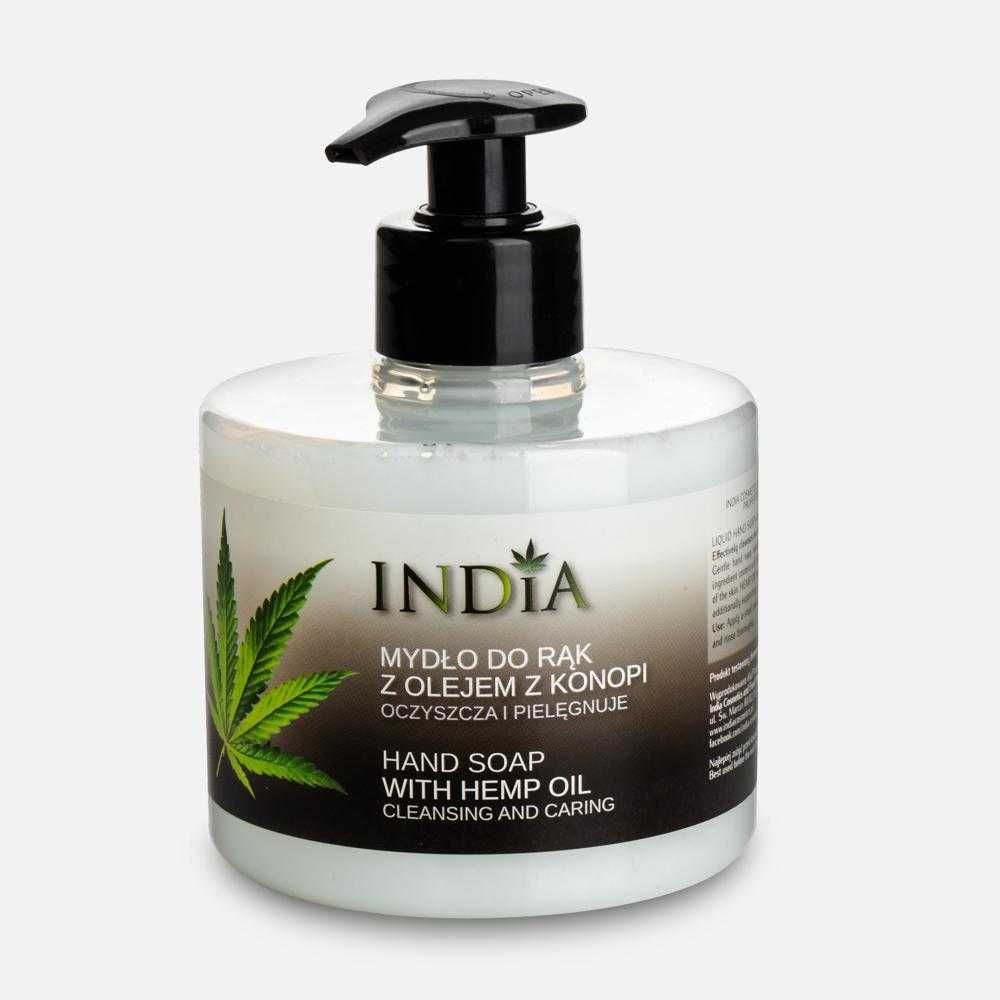 Mydło do rąk w płynie z olejem konopnym, 300 ml India Cosmetic