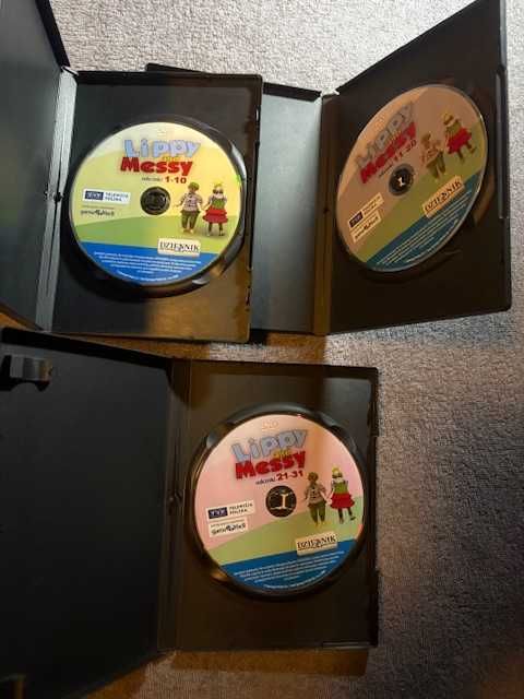 Lippy and Messy-3 płyty DVD , 31 odc. angielskiego dla dzieci