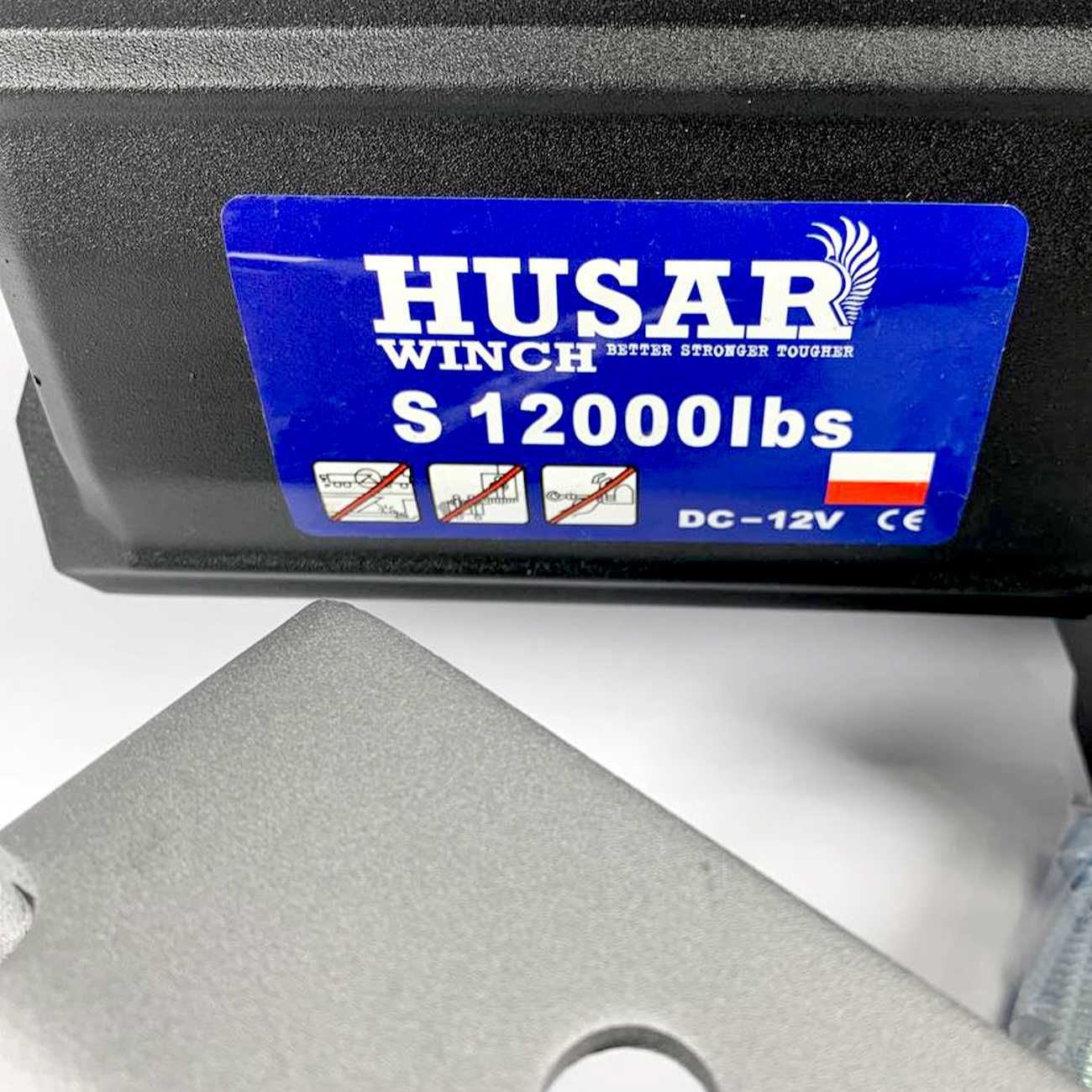 Оригінальна електрична лебідка 5,5т 12В трос 25м Husar Winch (Польша)