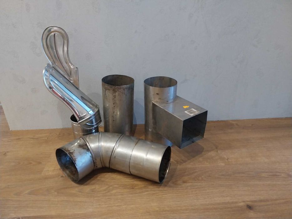 Akcesoria kominowe z nierdzewki, komin z nierdzewki