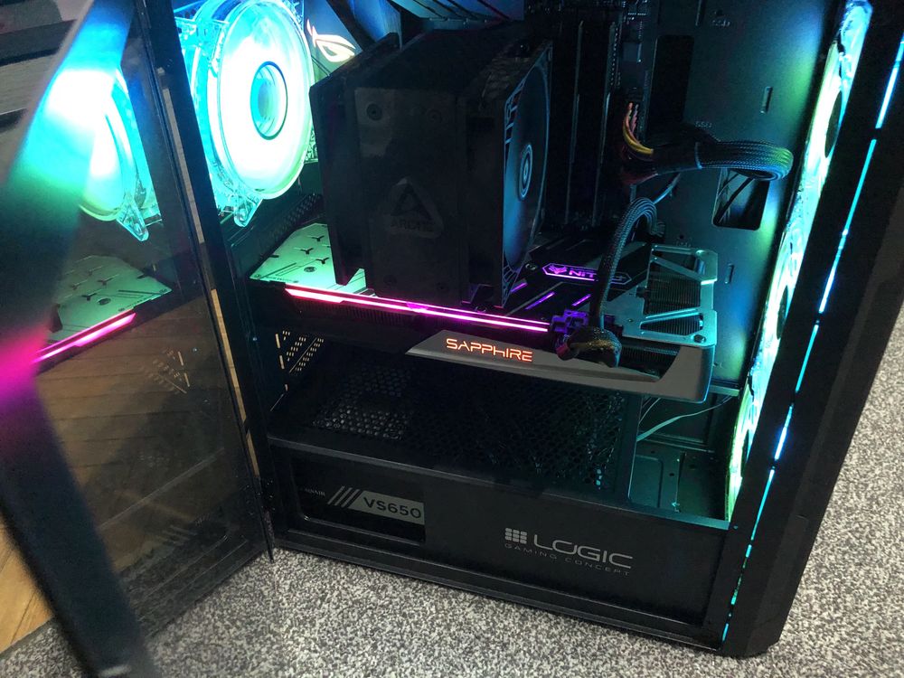 PC Ryzen 5 5600 / 16GbRAM B450 SSD HDD RX5700XT komputer gamingowy