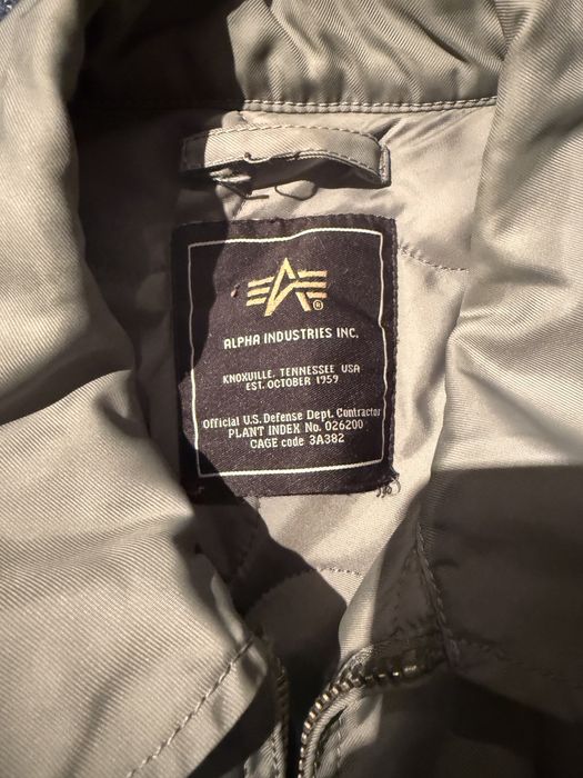 Kurtka CWU 45 Alpha Industries zielona ciepła, polecam stan bdb