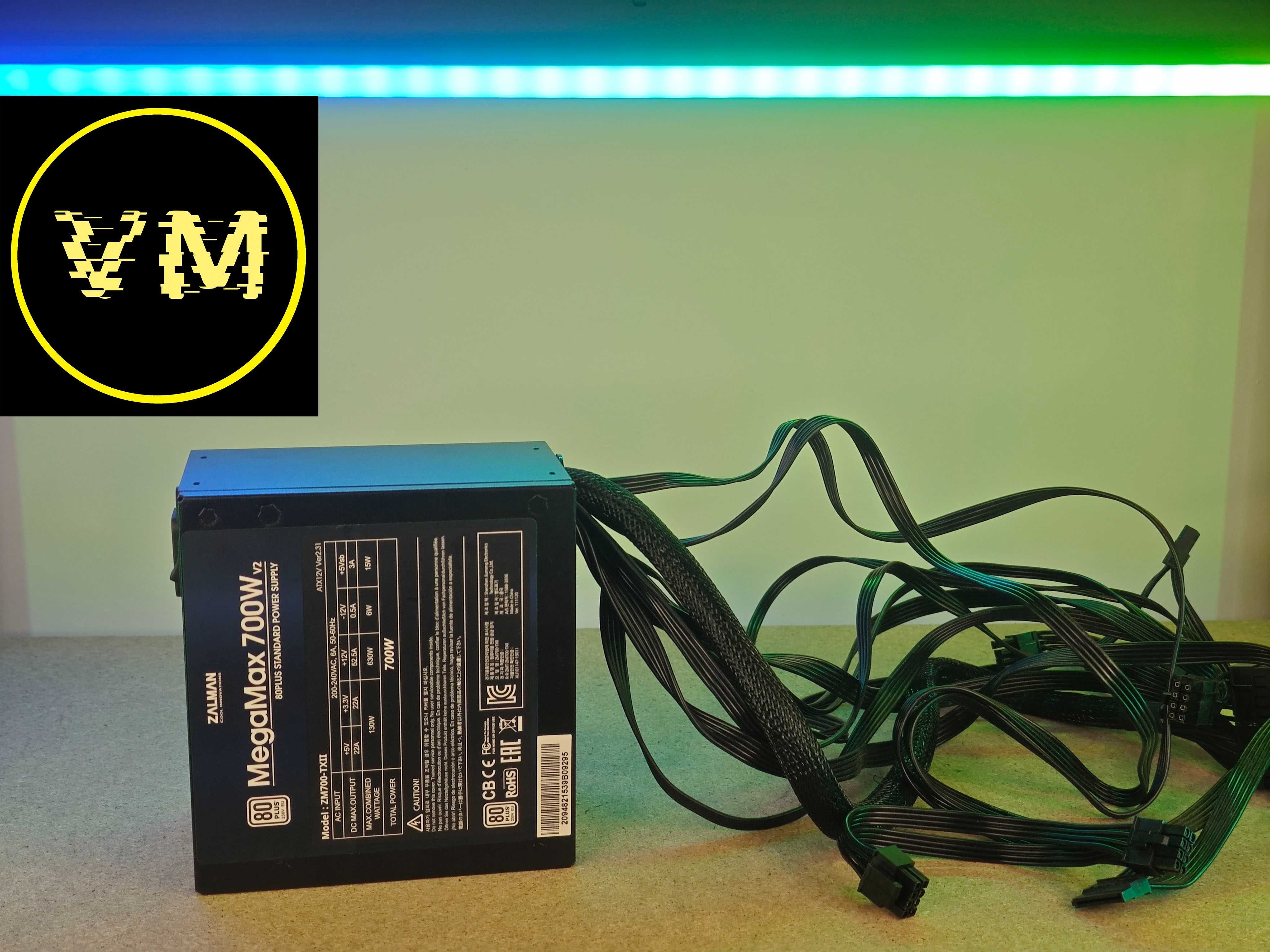 VM PC Магазин Zalman 700w megamax v2 4x8pci-e БЖ БП Блок Суперзнижки!