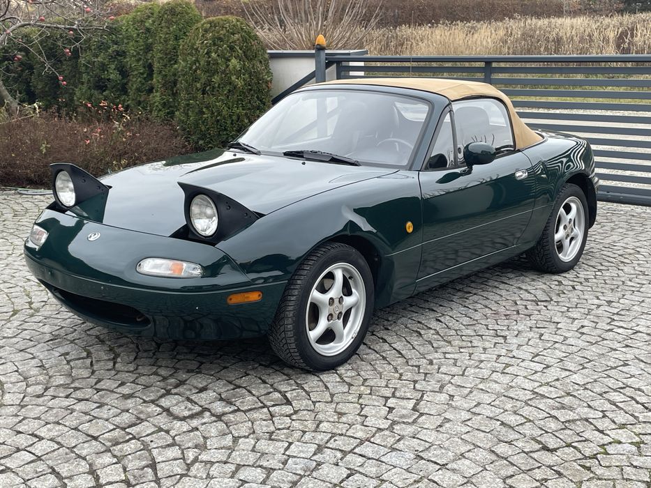 Mazda Mx5 NA 1996 British Racing Green Beżowy Dach