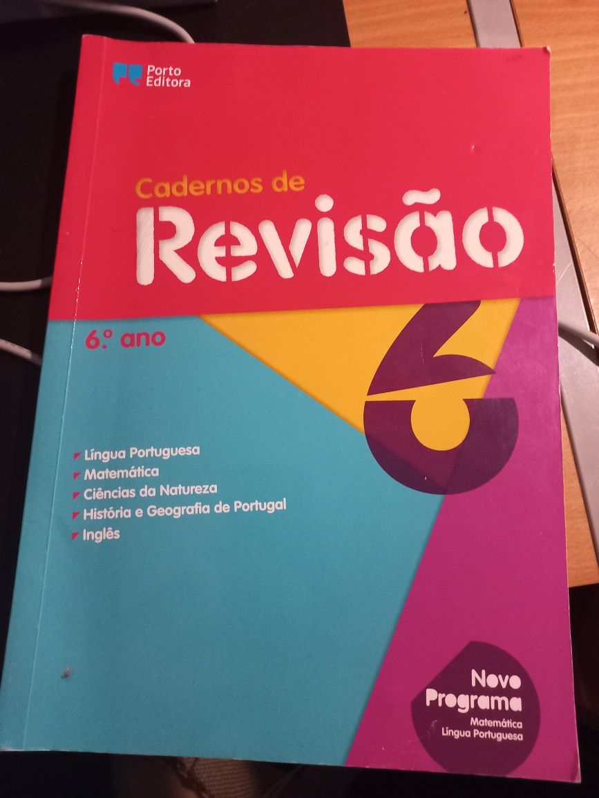 Preparação para a prova final Matemática  e caderno de revisão 6ºAno