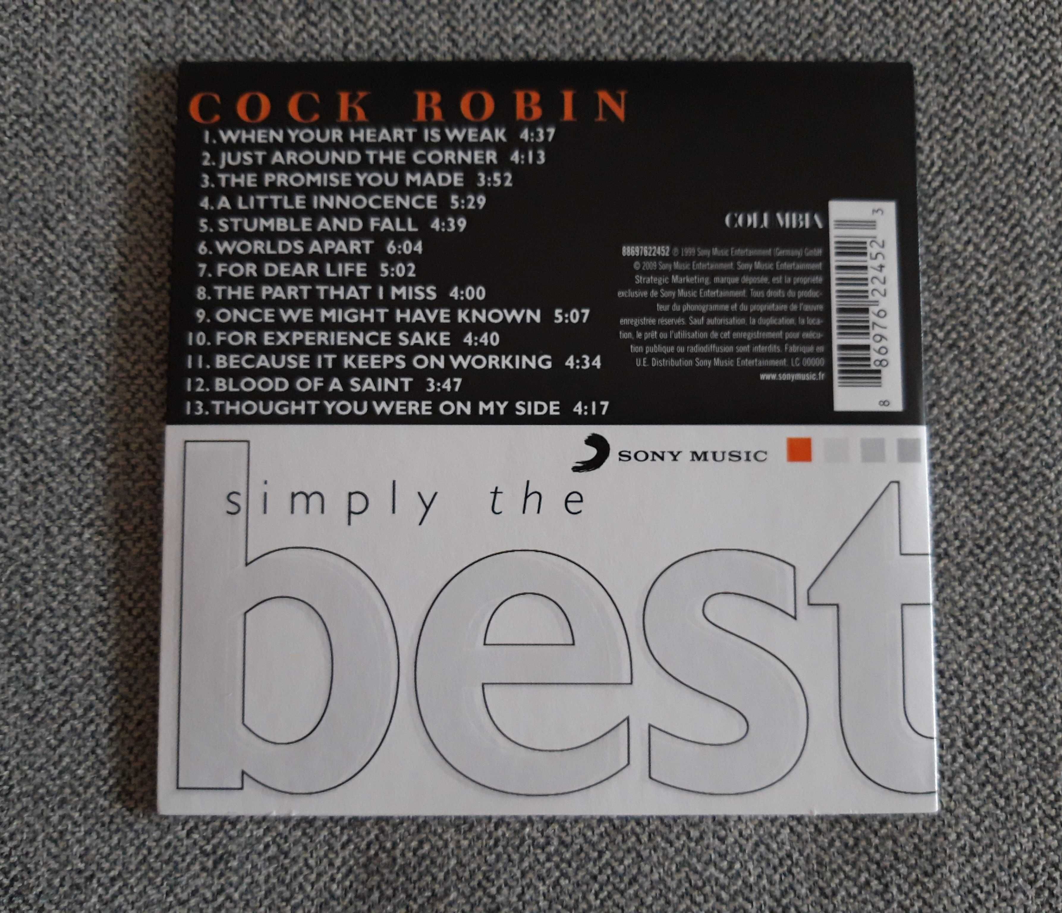CD música Cock Robin "Simply the Best"