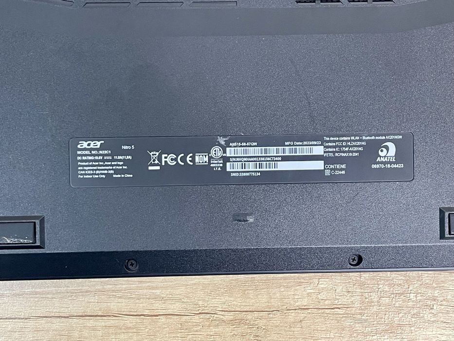 Ігровий нотубук Acer Nitro 5 i5-12450H RTX 3050Ti 16GB 512GB SSD 144Hz