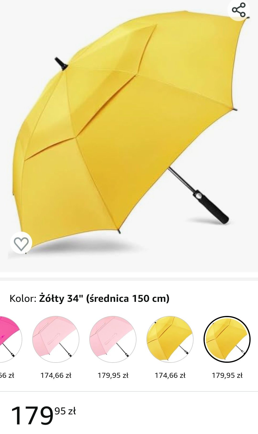 Mega duży parasol