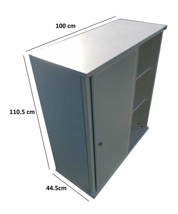 Szafka przesuwna biurowa z 2 przesuwanych drzwi BENE OSTATNIA SZTUKA