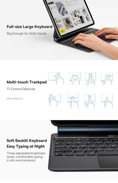 Клавіатура Baseus Brilliance 2 Series для iPad Pro, iPad Air 11inch