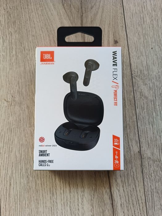 Słuchawki bezprzewodowe JBL wave flex NOWE Lepsze niż Apple Airpods