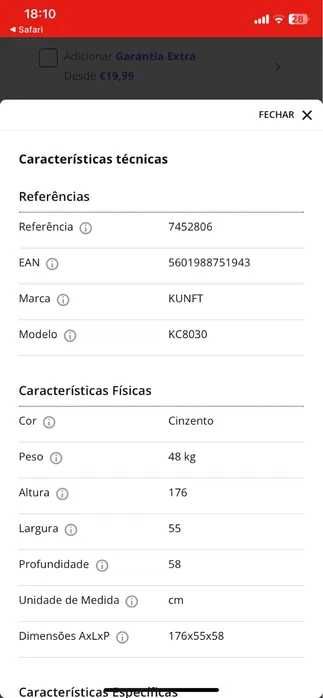 Frigorifico combinado Kunft KC8030SL