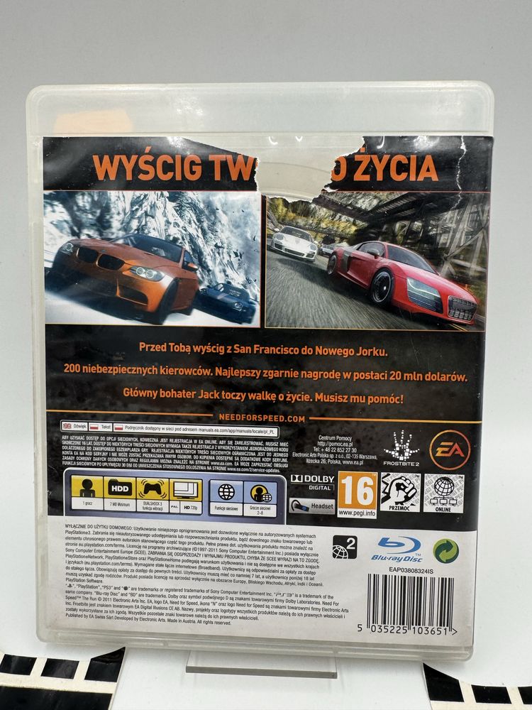 PL Need For Speed the Run Ps3 Gwarancja