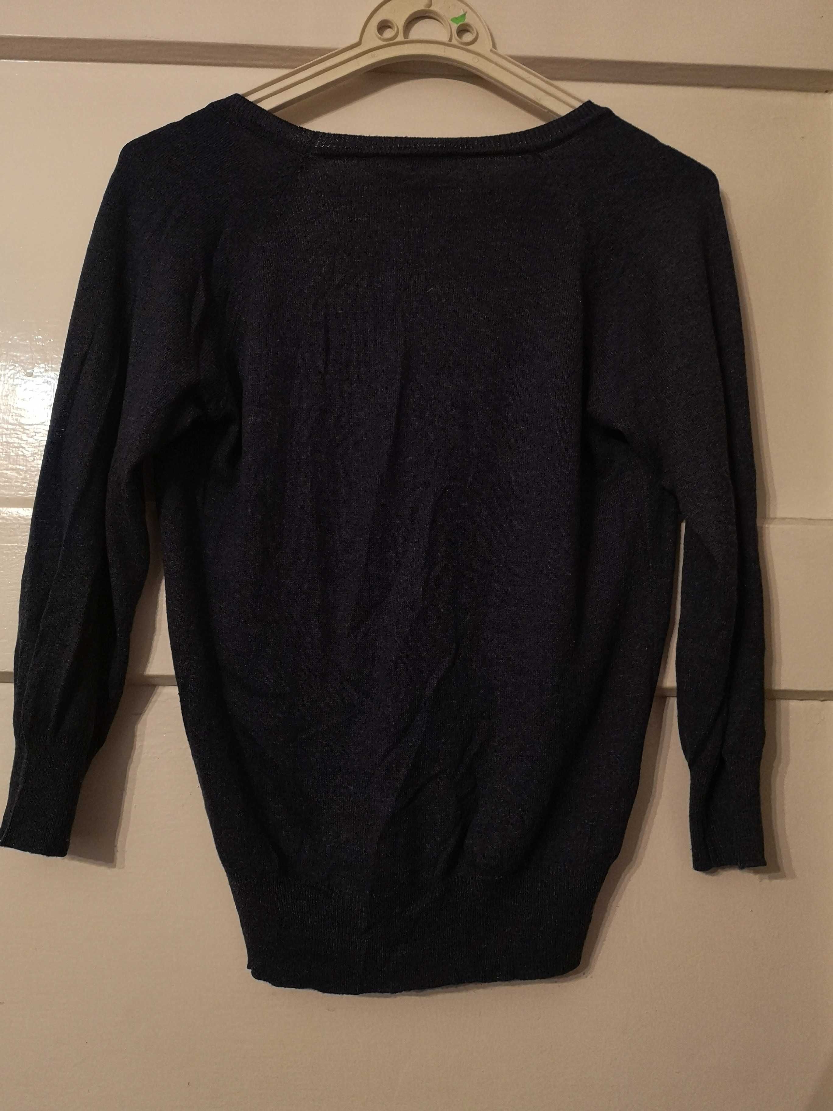 Sweter granatowy L