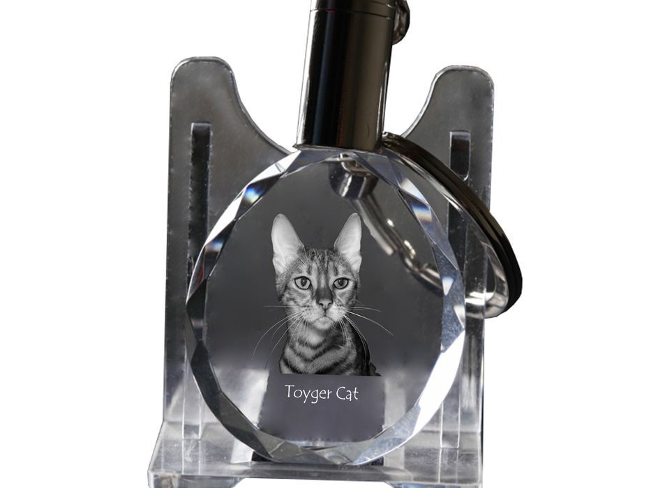 Kot toyger brelok do kluczy kryształowy z kotem Art-Dog