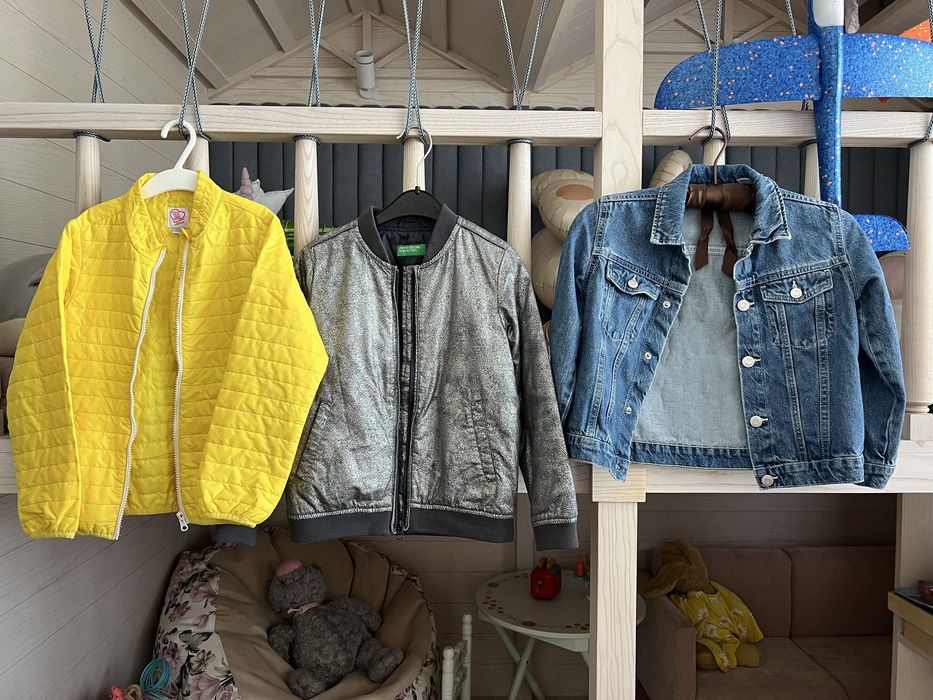 Ветровка Chicco, джинсовка HM, тонкая с утеплением Benetton - 200грн