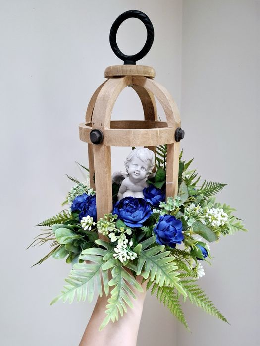 Stroik dziecięcy dekoracja na cmentarz latarnia lampion