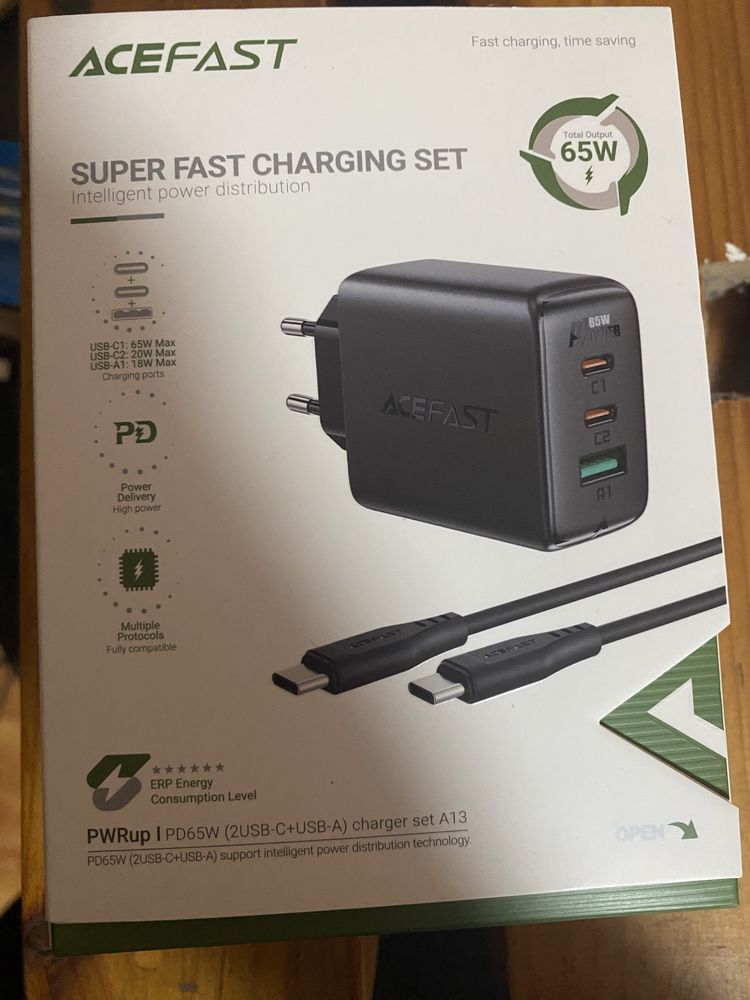 Сетевое зарялное Acefast a 17 65w