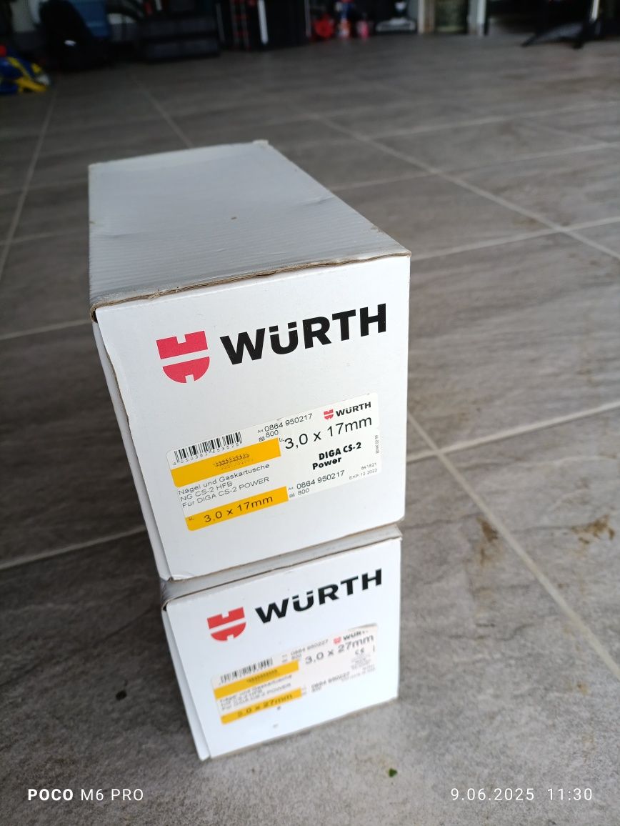 Gwoździe do gwoździarki Wurth