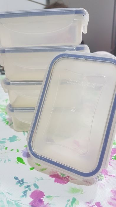 5 caixas retangulares 240ml