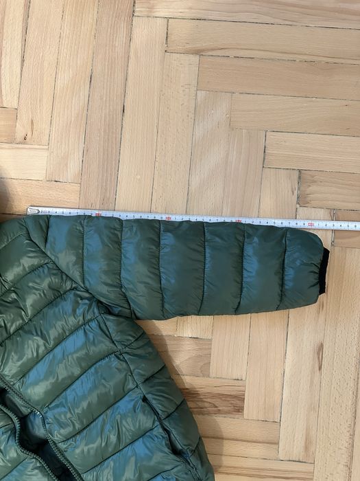 Kurtka przejściowa pikowana butelkowa zieleń 110/116