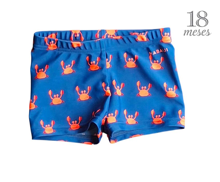 Calções de Banho Azuis Nabaiji 18 meses