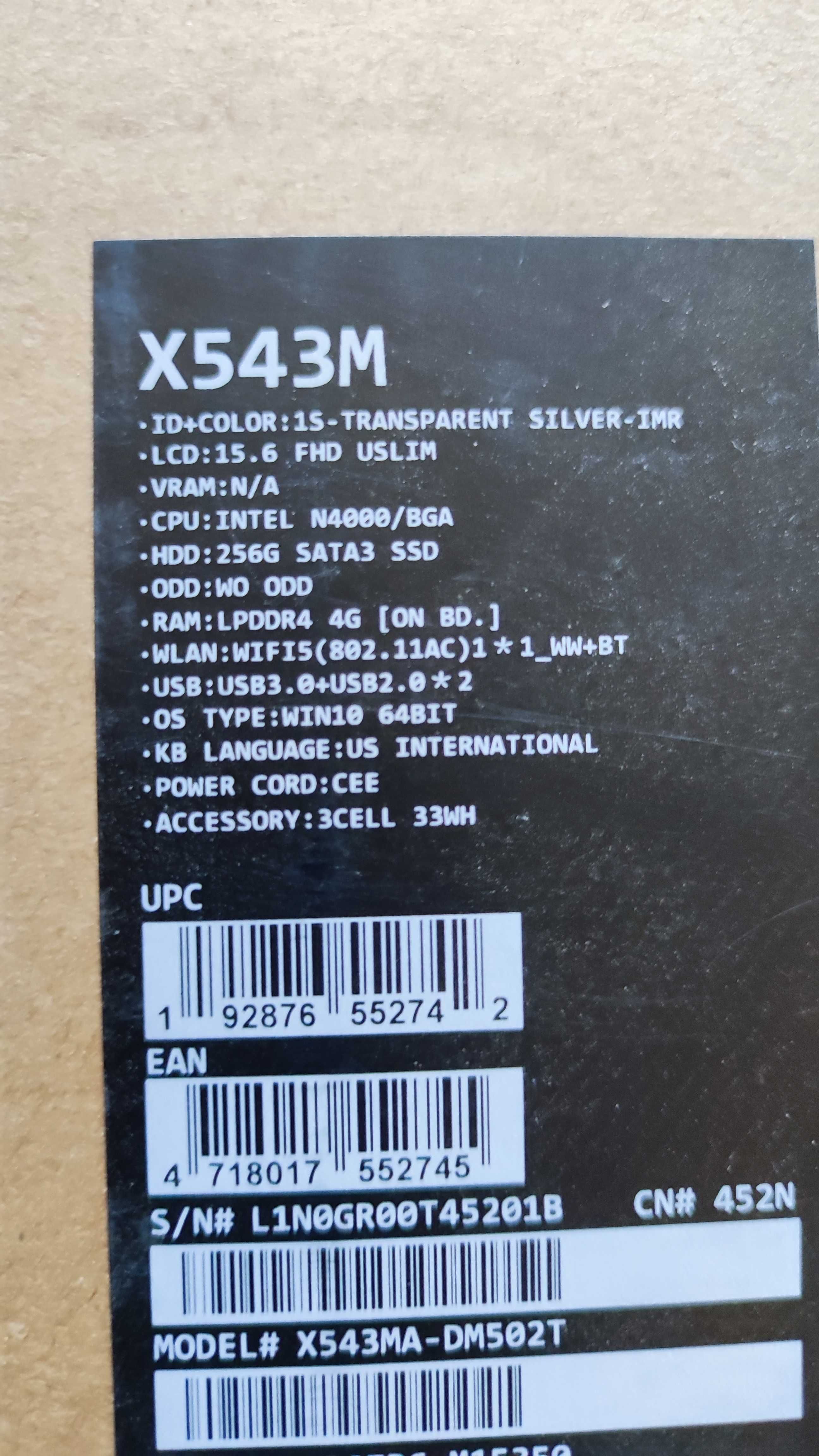 Asus X540MA VivoBook 15
