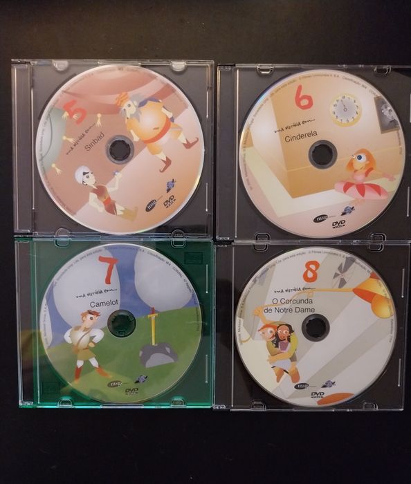 Conjunto DVD'S de histórias infantis