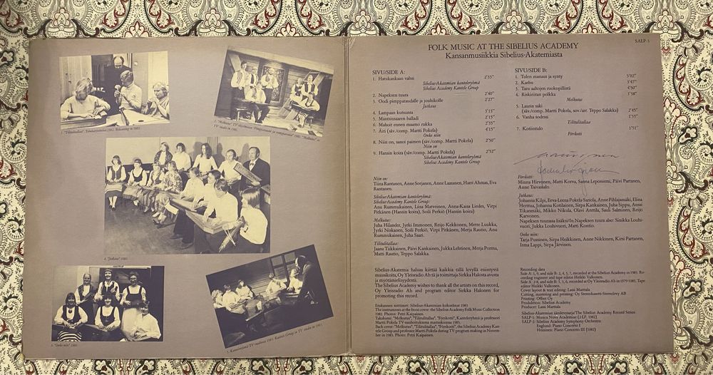 Various - Folk Music At The Sibelius Academy