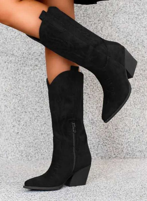 Czarne kowbojki klasyczne 41