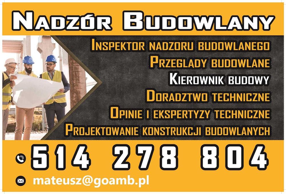 Kierownik budowy / inspektor nadzoru
