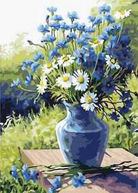 Malowanie Po Numerach Kwiaty W Doniczce Obraz z Ramą 40x50