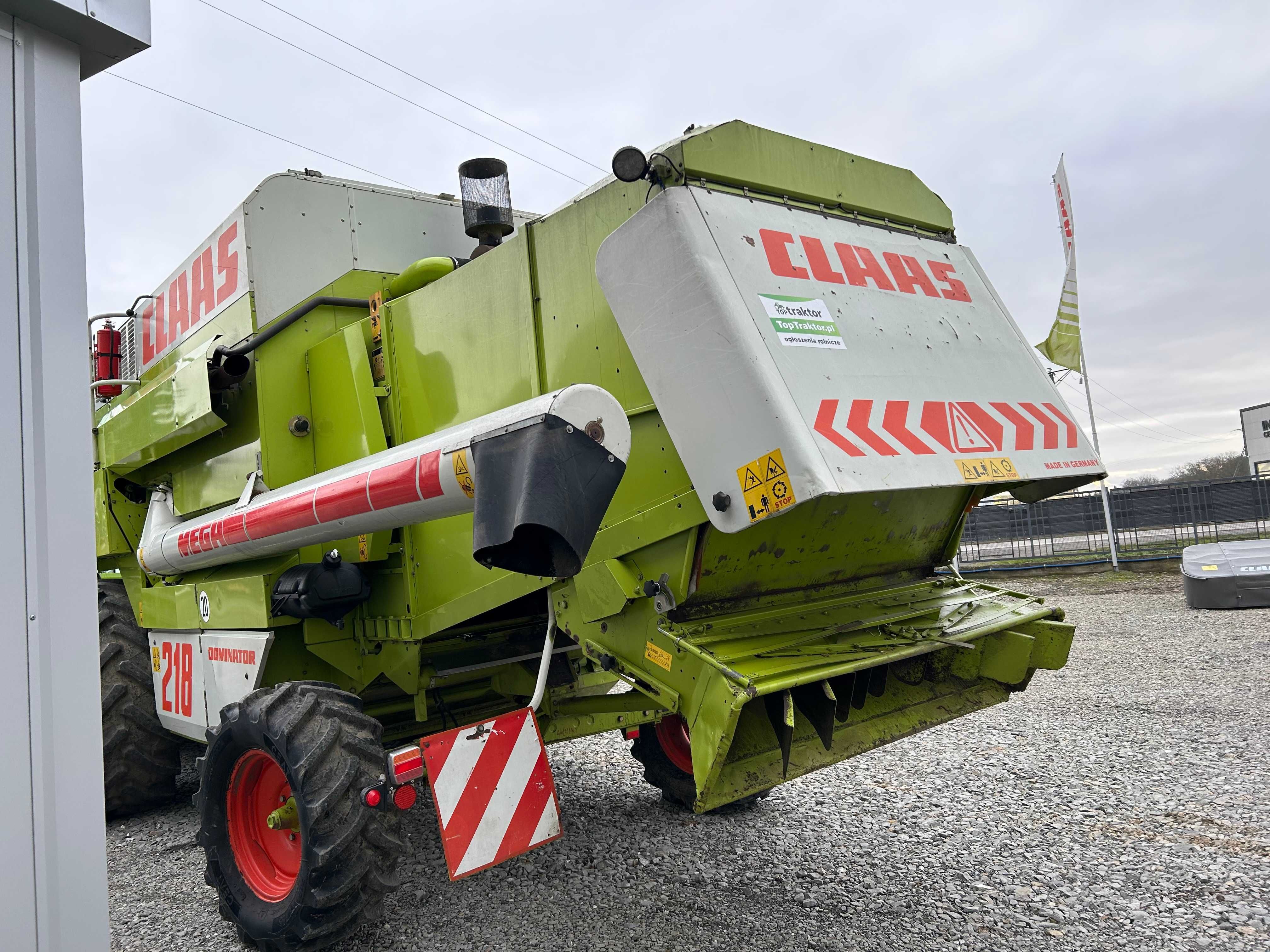 Kombajn CLAAS Mega 218 II+ przystawka do kukurydzy