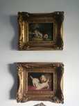 Quadros a óleo. Tema gatos