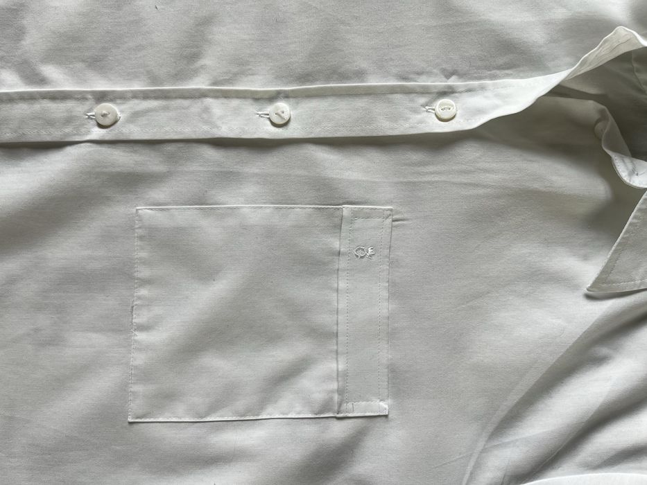 Bawełniana koszula bluzka zapinana na guziki krótki rękaw 40 L 42 XL