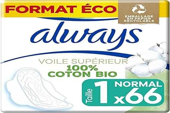 always Ultra  Cotton Protection BIO  Normal ze skrzydłami 66szt