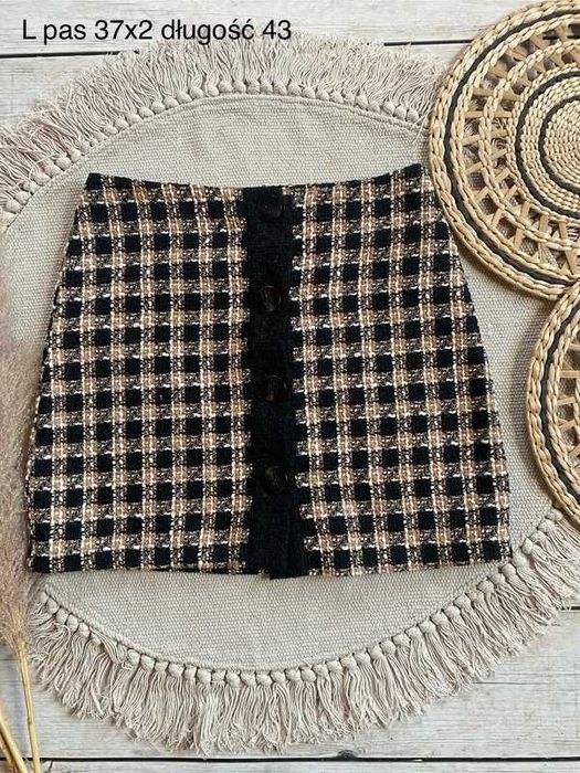 Jesienna spódniczka w kratkę - Na Święta, Wigilię