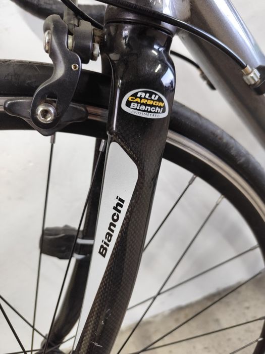 Rower szosowy kolarka Bianchi Nirone Campagnolo.