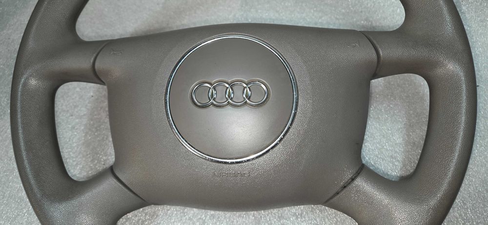 Kierownica jasna + poduszka Audi A2 A4 B6 kpl