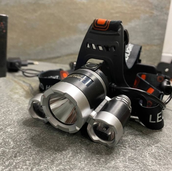 Налобный фонарь RJ-3000 Аккумуляторный 3 режима