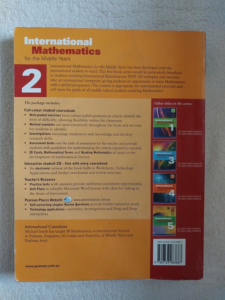 International Mathematics for Middle Years 2 Pearson podręcznik matma